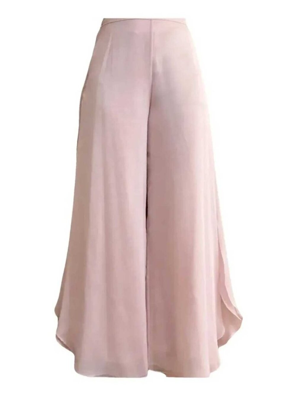 St. John Evening Chiffon Pink Wide-Leg Pants 2